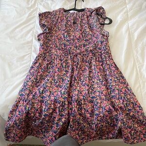 Floral Ruffle Sleeve Dress